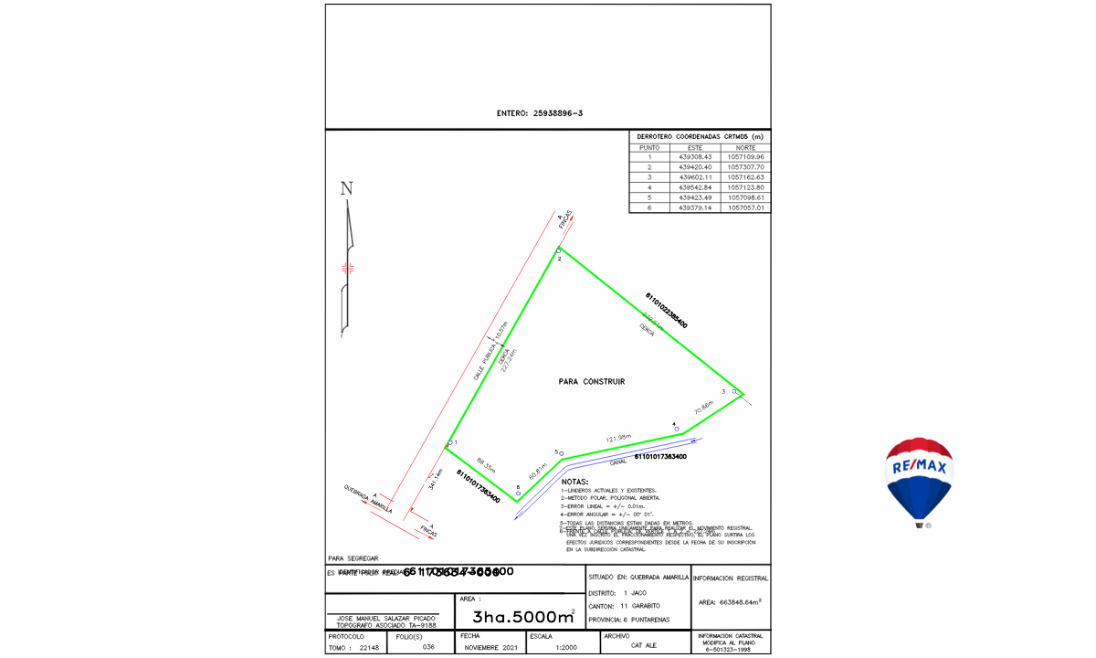 Building LotsDevelopment Land for sale in Hermosa Beach Costa Rica