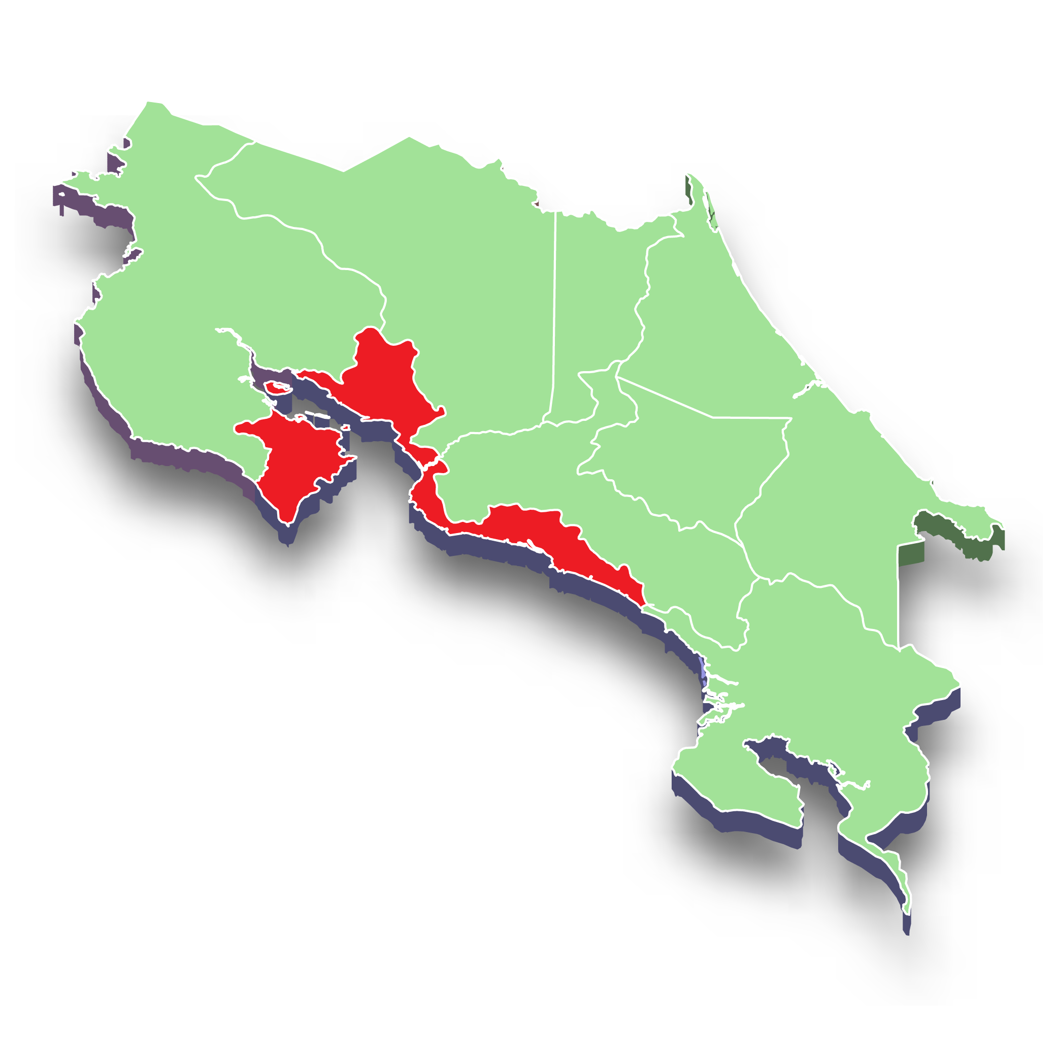 Central Pacific Costa Rica Map Real Estate