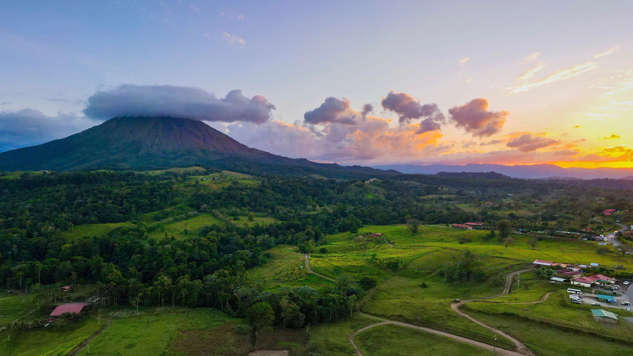 Nuevo Arenal and the lake, Costa Rica