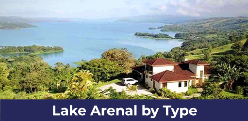 Browse Costa Rica Real Estate in the Lake Arenal​​ by Property Type - Costa Rica Retirement Vacation Properties